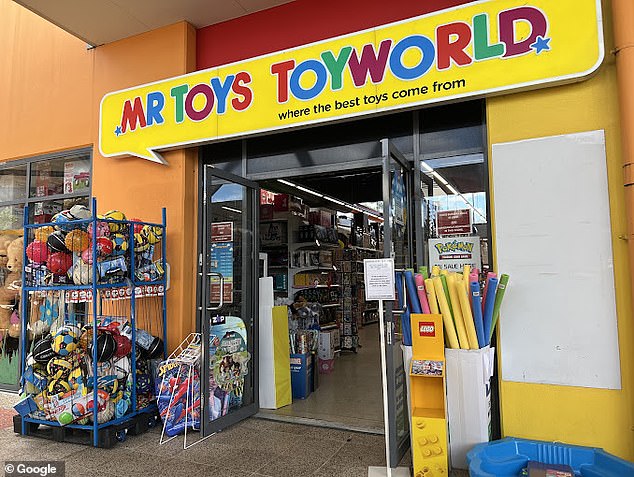 The mystery man picked up the bill for hundreds of toys pre-ordered by dozens of customers at Mr Toys Toyworld (pictured), in Helensvale, on the Gold Coast