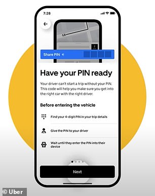 Uber Teen includes mandatory PIN verification so your teen is matched with the right driver