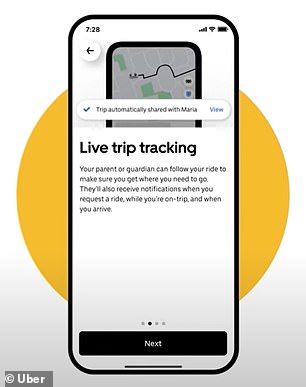 Uber emphasizes that the tool contains several safety measures to reassure parents, such as live tracking of rides