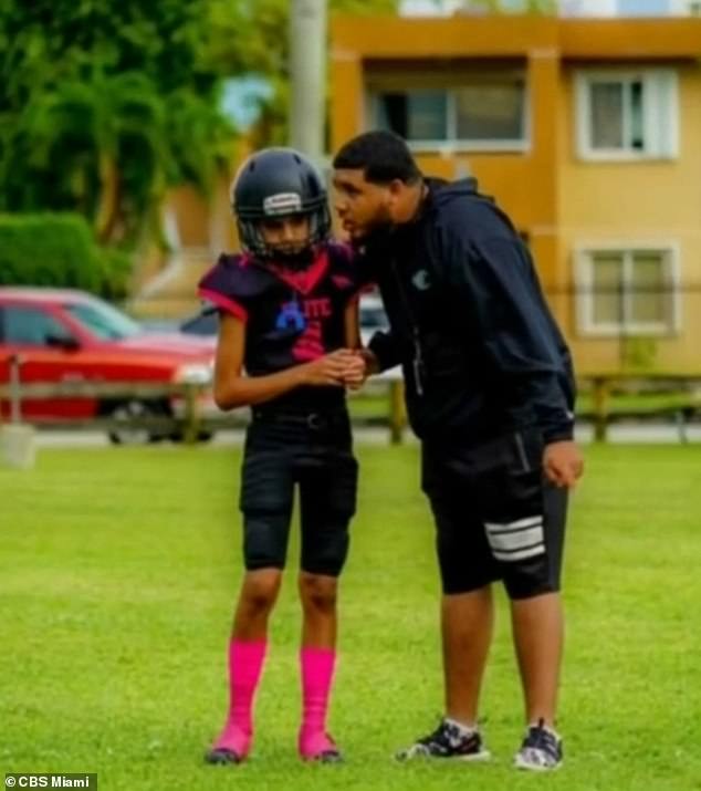 Martinez's teammates are also mourning the loss of their quarterback (pictured with his brother). “He loved the quarterback position, he was probably one of the best quarterbacks I played with,” teammate Karem Johnson said.