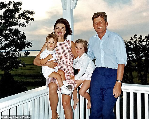 Jack is the son of JFK and his wife, Jackie Kennedy Onassis' (pictured) only surviving child, Caroline Kennedy, and her husband, Edwin Schlossberg