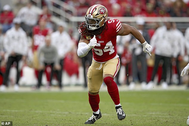 49ers linebacker Fred Warner says he has been playing with a broken ankle for nine weeks