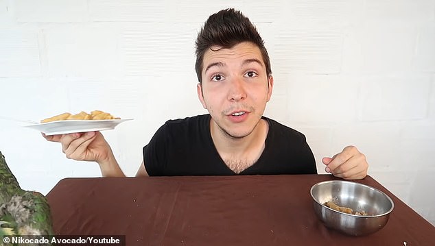 Perry started mukbangs of a different nature in 2016 - tame portions, often accompanied by his parrot