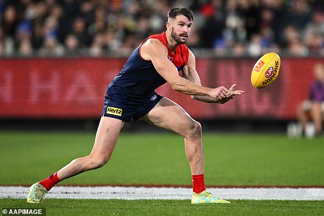 Melbourne star Joel Smith's (pictured) football career is over after he was handed a four-year ban from the sport for testing positive for cocaine on matchday in 2023