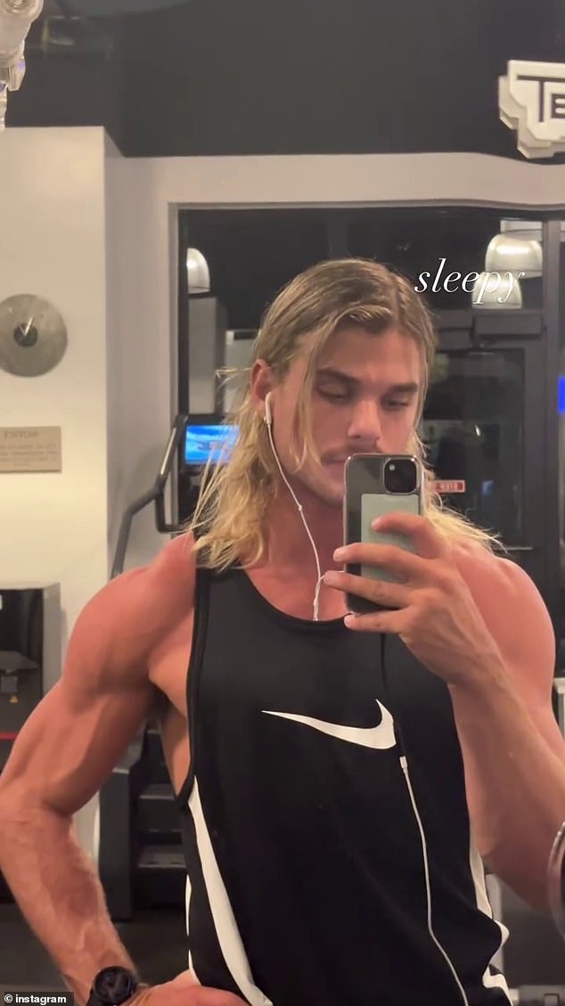 AFL star Bailey Smith has tempted fans with his latest sizzling selfie. The former Western Bulldogs player, 23, will join the Geelong Cats for the 2025 season but showed off his muscular physique on Tuesday. Pictured