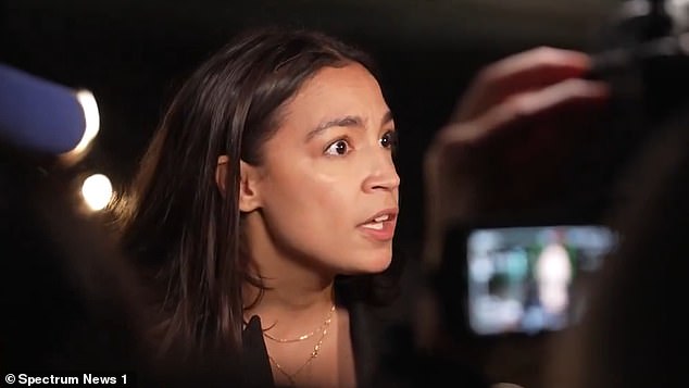 Rep. Alexandria Ocasio-Cortez (D-N.Y.) blasted Rep. Nancy Mace (R-S.C.) for her efforts to deny trans women access to women's facilities. She said they were putting women and girls at risk amid questions about how the ban would be enforced, claiming it would make people want to 