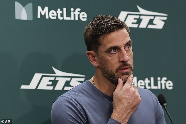 Aaron Rodgers complained about leaks from the Jets last year and thinks it's still a problem