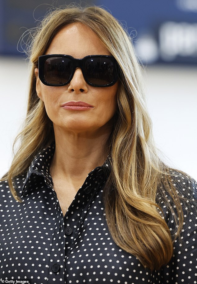 Melania Trump's appearance on Tuesday has sparked crazy theories that she was swapped with a body double for the cameras