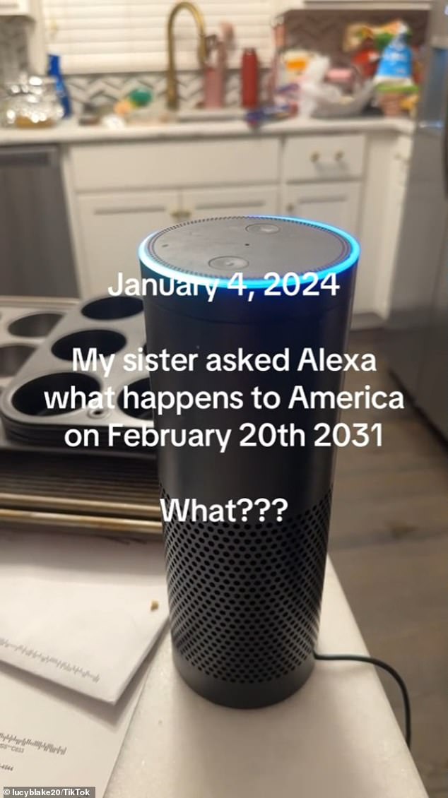 This Amazon Alexa said America would cease to exist on February 20, 2031