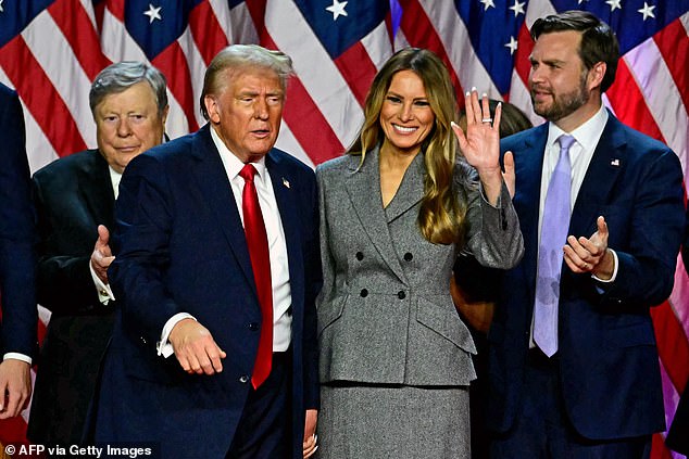 Many Americans have vowed to move to Australia to 'escape' following Donald Trump's (pictured with wife Melania) claim to victory in the US presidential election