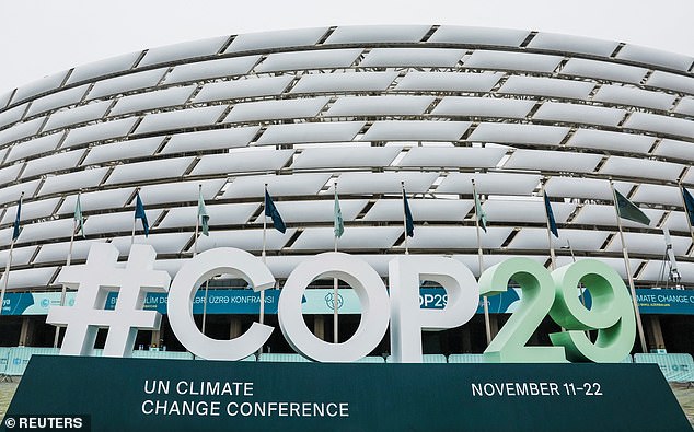 A general view of the COP29 venue of the United Nations Climate Change Conference in Baku (stock photo)