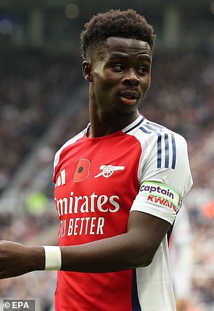 Arsenal Star Bukayo Saka Issues Three-word Rallying Cry After Mikel ...