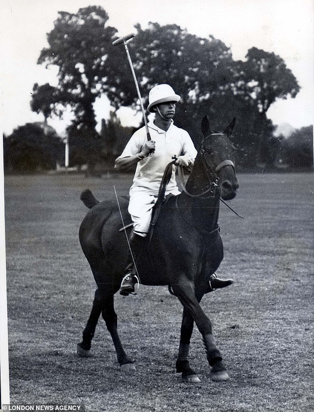 The Duke of York, later crowned King George VI, played in a polo match at the Ranelagh Club in south-west London in 1922