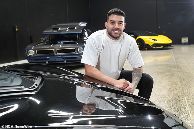 Lambo man Adrian Portelli (pictured) handed out hundreds of Coles vouchers to Adelaide families worth around $150,000