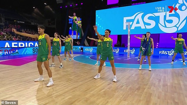 The Australian netball team has faced the hatred of sports fans after performing a scintillating dance routine in Christchurch, New Zealand, last week. The Australian side known as the Kelpies got the crowd on their feet with their clever moves performed on NSync's Bye Bye Bye (pictured)