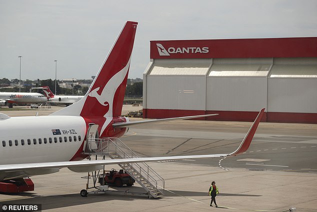 Qantas' biggest rival (plane pictured), Virgin Australia, claimed it gets just 23 percent of the government's $250 million annual spend on flights, despite being up to 30 percent cheaper