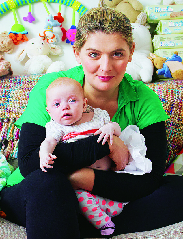 Bryony with her daughter Edie – her only child who she says is 'perfection'