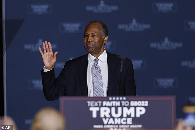 Dr. Ben Carson, 73, is the leading contender for the role of Donald Trump's next secretary of Health and Human Services