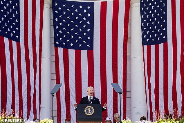 President Joe Biden gave a speech at Arlington National Cemetery on Monday to mark Veterans Day. During his remarks, he justified his decision to withdraw US troops from Afghanistan, which hurt him politically