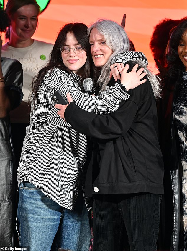 Billie Eilish was supported by her mother Maggie Baird at the singer's Overheated Climate Change conference in Atlanta, Georgia