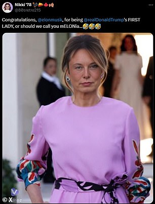 Memes depicting Elon Musk as the First Lady of newly elected President Donald Trump have flooded social media