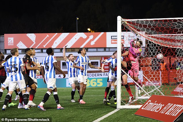 Tamworth knocked Huddersfield Town out of the FA Cup on Friday after a 1-0 win over them