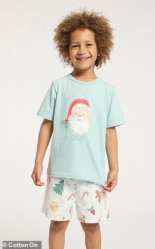 Cotton On's Festive Short Sleeve Pajama Set is just $14.99 with a huge 40% discount