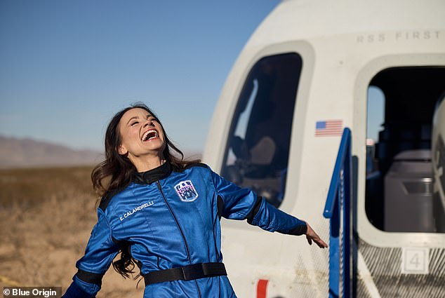 Jeff Bezos' space company Blue Origin has been forced to remove a video of space tourist Emily Calandrelli's reaction to seeing space for the first time