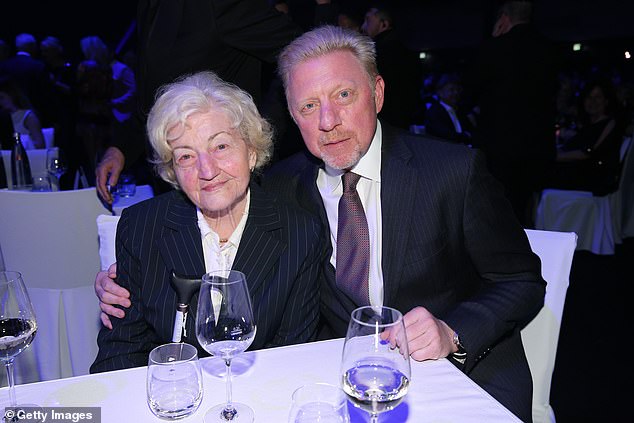 Boris Becker with his mother Elvira. She died at the age of 89 and was found lifeless in her apartment in Leimen, Baden-Württemberg on Thursday morning.