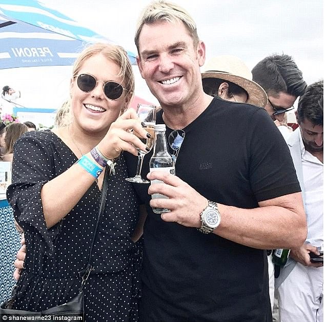 Brooke Warne, 27, (left) revealed on Tuesday how she and her family are coping just over two years after the death of her father, the late cricket great Shane Warne (right).