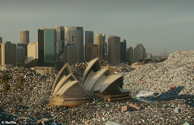 The documentary showed an AI-generated image of the world's e-waste being dumped in Sydney