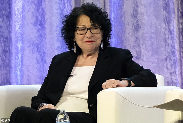 Supreme Court Justice Sonia Sotomayor attends a panel discussion on February 23, 2024 in Washington.