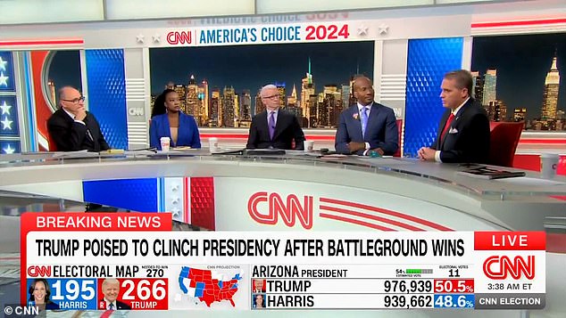 A panel of CNN political reporters are stunned into stony silence after their Republican expert explained why ordinary Americans voted for Donald Trump