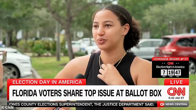 A young Puerto Rican woman said that although Tony Hinchcliffe's jokes at Donald Trump's rally at Madison Square Garden bothered her, she is still voting for the former president.