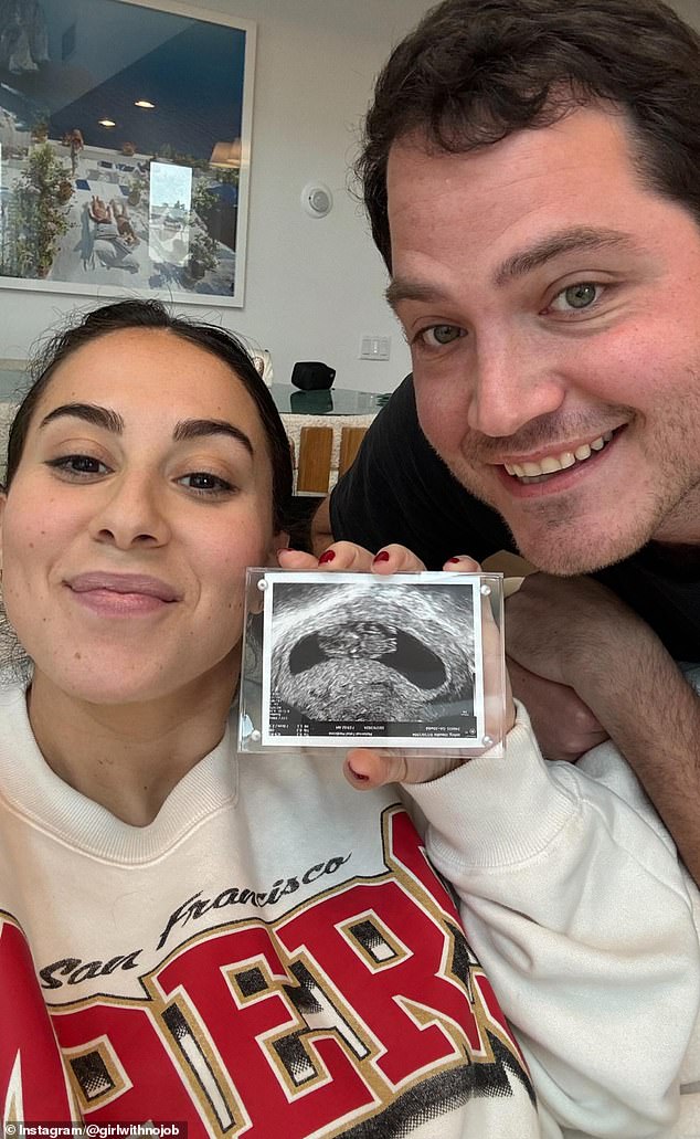 Claudia Oshry, 30, and her husband, Ben Soffer, 32, made a joint announcement on social media on Sunday, November 17, revealing they were expecting their first child. 