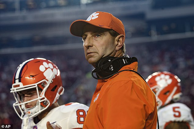 Clemson football coach Dabo Swinney was the victim of a voting accident on Tuesday