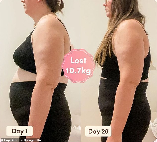 Liza revealed how she incorporated The Collagen Co meal replacement shakes into a balanced diet and through her efforts lost over 10kg in just 28 days