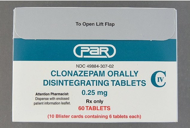 The above image shows the packaging of the recalled Clonazepam medications