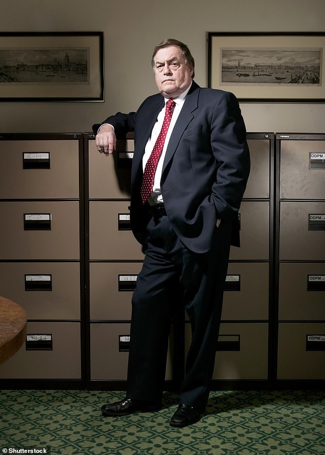 John Prescott, pictured in 2008, wrote about his bulimia in his autobiography Pulling No Punches