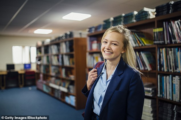 The woman writes that her private school had excellent teachers and had enormous sports fields, art studios and its own theater [stock image]