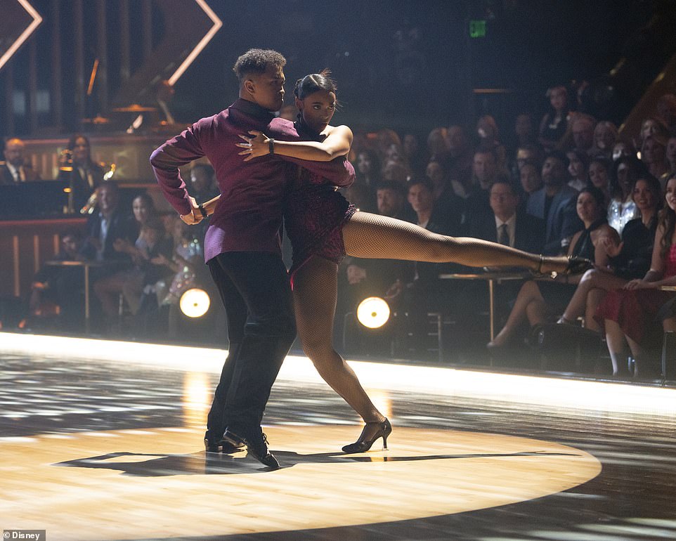 Chandler Kinney and Brandon Armstrong perform on Dancing With the Stars