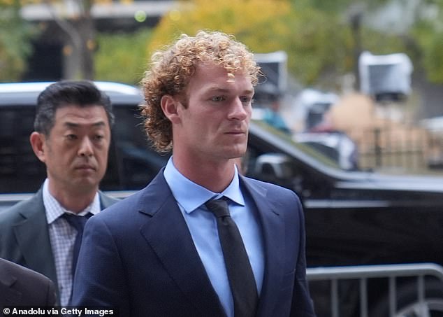 Navy veteran Daniel Penny arrives at the Manhattan courthouse Friday for the first day of his manslaughter trial