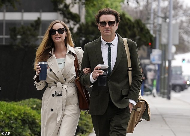 Danny Masterson (pictured right, with wife Bijou Phillips in 2023) is currently appealing his May 2023 conviction, which found he raped two women in the Church of Scientology.