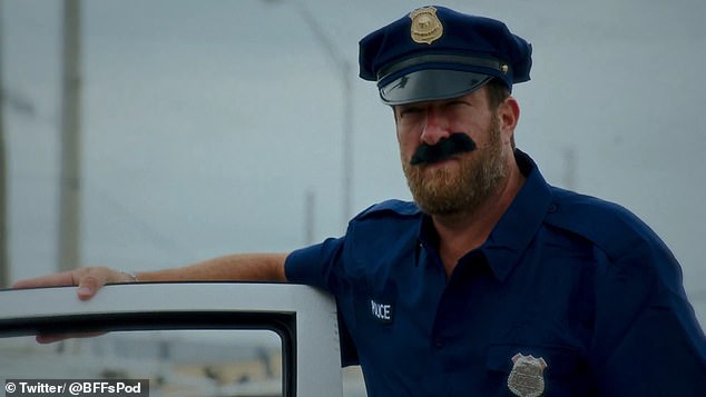 Much of the music video revolved around Dave Portnoy (pictured) playing a cop