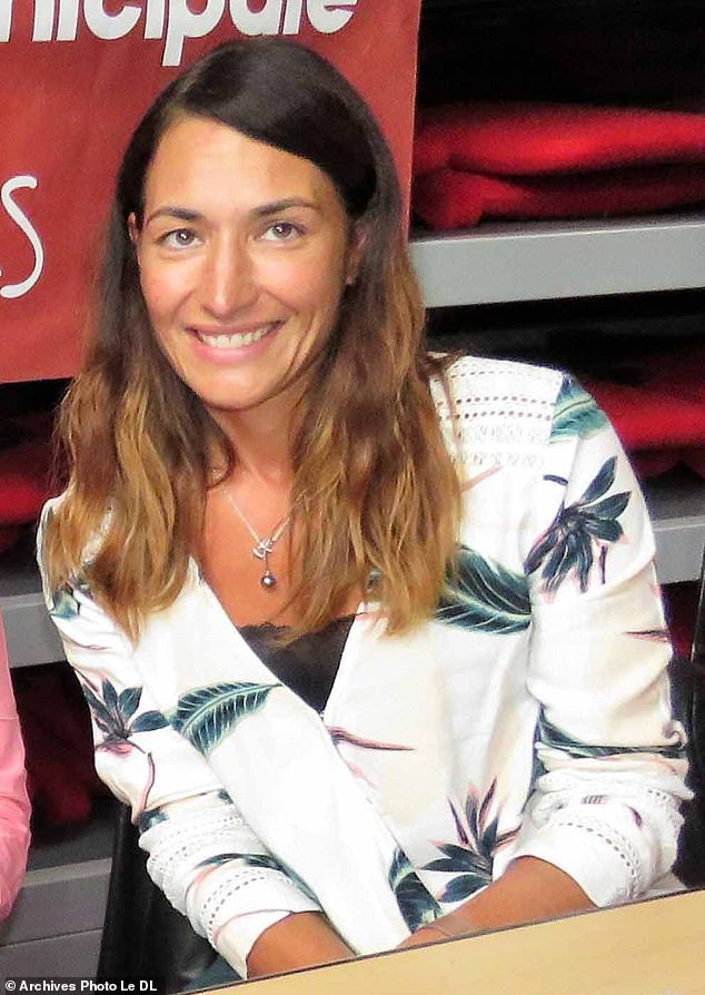 Deborah Pel (pictured), 45, allegedly killed her three children Jules, 2, Noe, 11, and Victoria, 13, at their home in Taninges, southeastern France, on Tuesday before driving to nearby Switzerland, where they were found dead was found in her home. Audi SUV