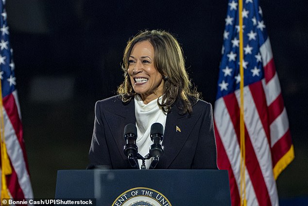 Her comments came as Vice President Kamala Harris addressed 75,000 fans on the National Mall