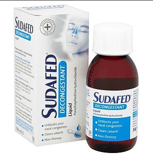 Sudafed sprays for stuffy noses cost around £5 at Boots. But experts have warned of the dangers.