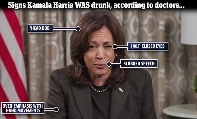 Doctors question if Kamala Harris was tipsy in bizarre new