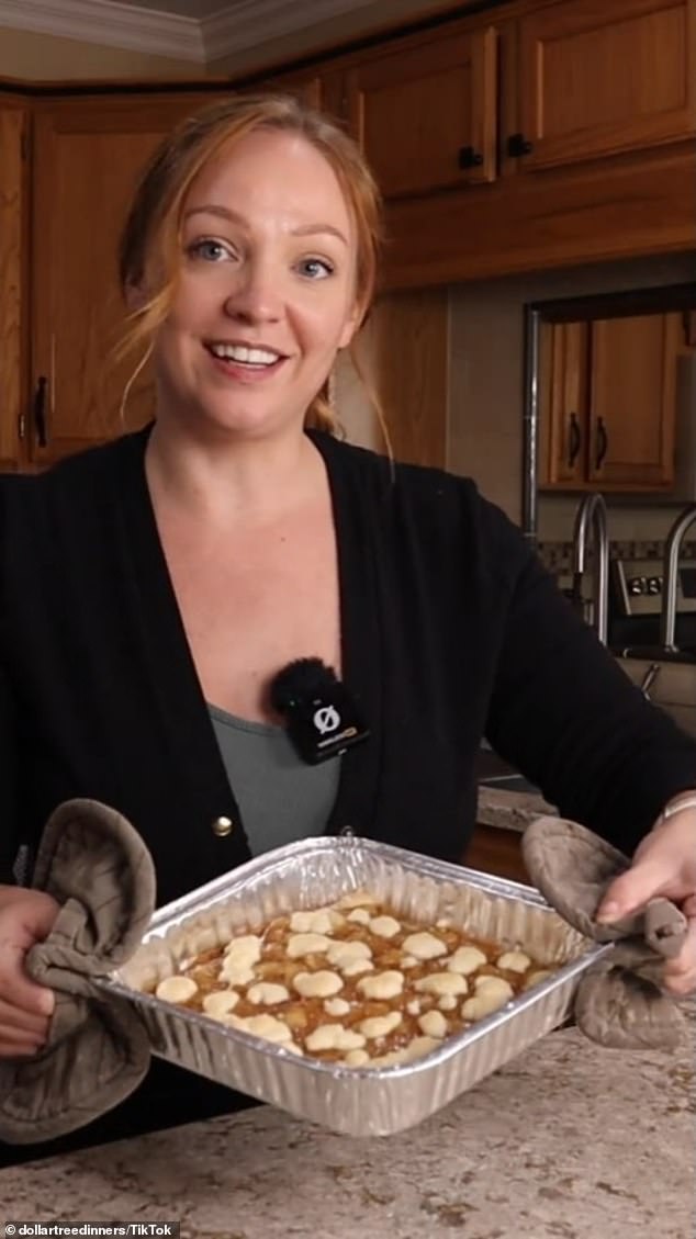 Rebecca Chobat, who posts online under the username Dollar Tree Dinners, is praised for her budget-friendly recipes that allow people to prepare decadent meals at a lower cost.