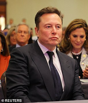 Billionaire Elon Musk during the meeting of the Republican Conference in the House of Representatives